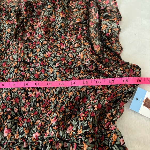 BB Dakota Steve Madden Ditsy Dress Floral Size Large NWT - Picture 15 of 16